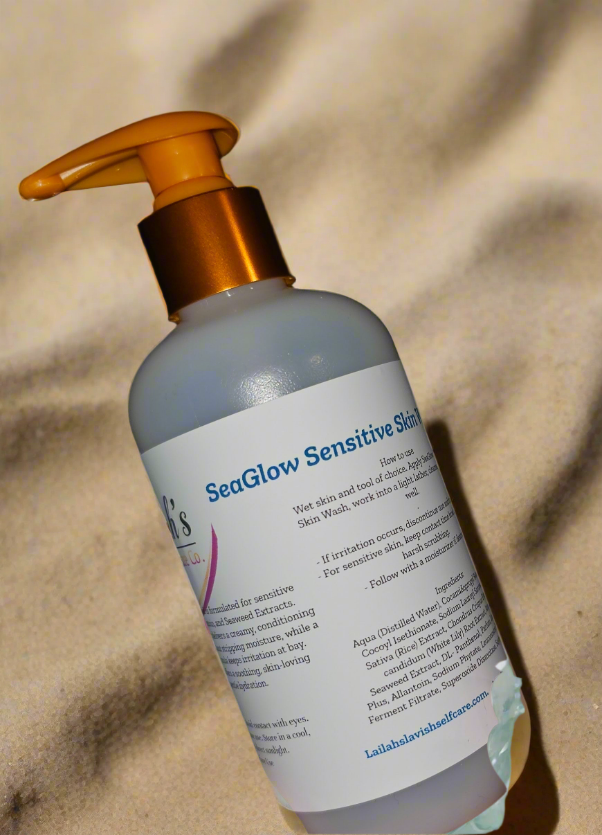 SeaGlow Sensitive Skin Wash 8oz