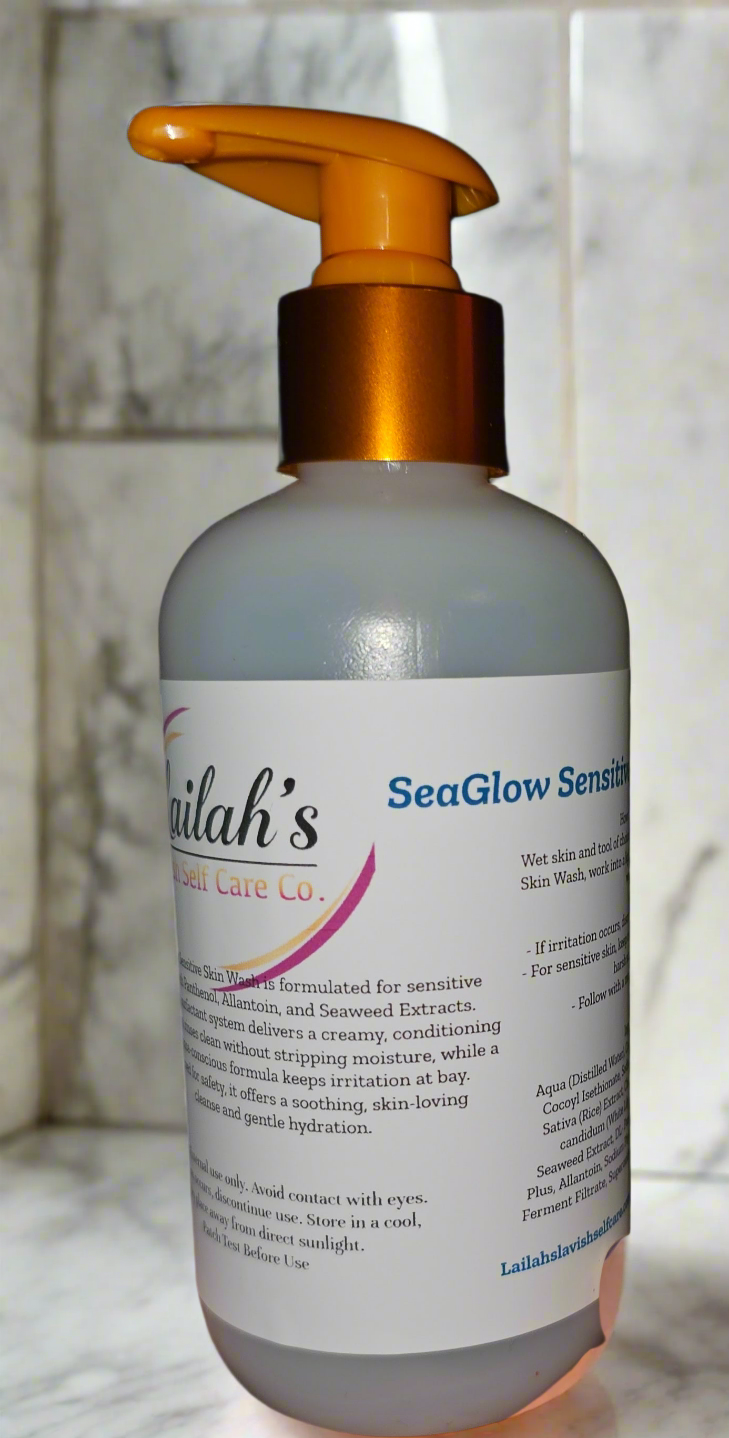 SeaGlow Sensitive Skin Wash 8oz
