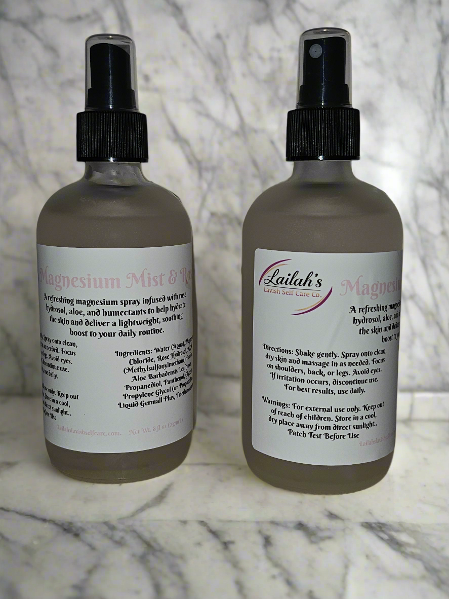 Magnesium Mist & Rose 8oz